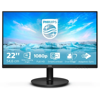 Afbeelding van Monitor Philips 221V8 21,5&quot; LED VA Flicker free 50 60 Hz