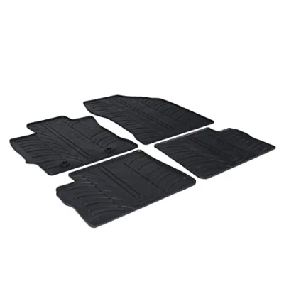 Afbeelding van Gledring Rubbermatten passend voor Toyota Auris HB/Touring Sport/Hybrid 2012 (T profiel 4 delig + montageclips)