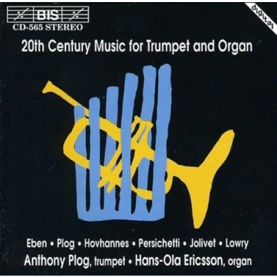Afbeelding van Anthony Plog &amp; Hans Ola Ericsson 20th Century Music For Trumpet And Organ (CD)