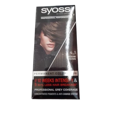 Afbeelding van Syoss Haarkleur, 4 1 middenbruin, 3 stuks (3 x 115 ml)