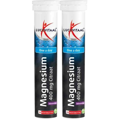 Afbeelding van 2x Lucovitaal Magnesium Citraat Bruistabletten 20 tabletten