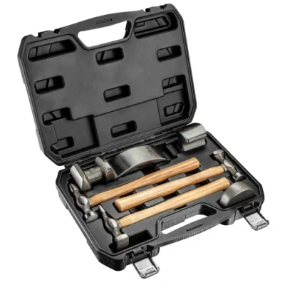 Afbeelding van NEO TOOLS Set van 3 hamers met houten handvat, 4 ringen voor het profileren platen