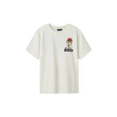 Afbeelding van Name it Nlmmakara Tshirt print voor kinderen, Maat: 158/164, Cloud dancer