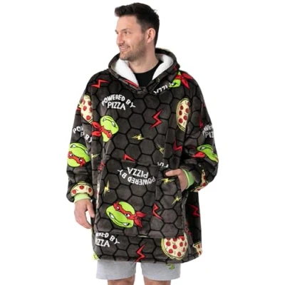Afbeelding van Teenage Mutant Ninja Turtles Grijze Deken Hoodie Ontketen Turtle Power Comfort met deze TMNT VUddie One Size Fits All Gezellige avonturen wachten op u