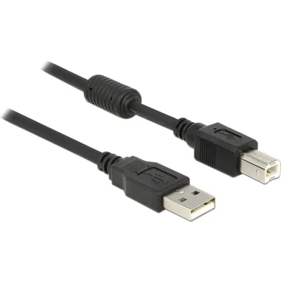 Afbeelding van DeLOCK 83566, 1 m, USB A, B, 2.0, Mâle/Mâle, Noir