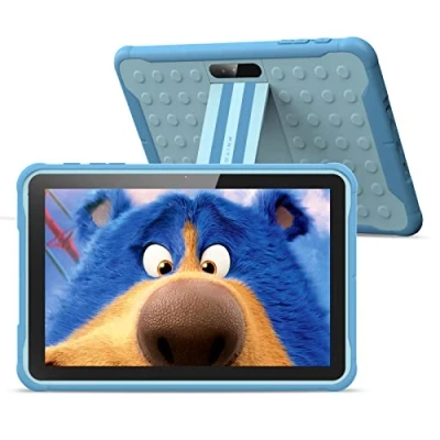 Afbeelding van PRITOM tablet voor kinderen, 10 inch, Android 10.3G telefoontablet, kinderslot, wifi 6000 mAh, Quad Core processor, 2 GB RAM, 32 ROM, HD IPS scherm, kinderen met