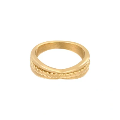 Afbeelding van Yehwang Ring Intertwine Goud Stainless Steel