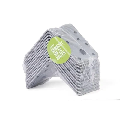Afbeelding van Alberts 330330 Hoekanker extra sterk met rib sendzimir verzinkt 70 x 55 mm set van 12