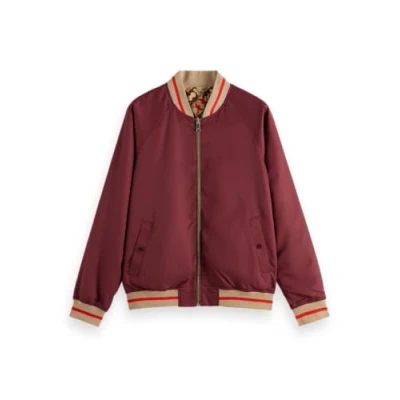 Afbeelding van Scotch &amp; Soda Reversible Bomberjacks, Heren, Maat: XL, Bordeaux