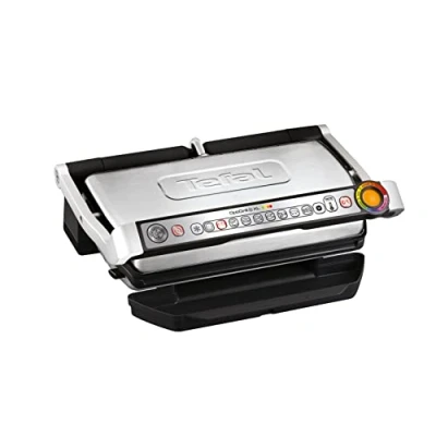 Afbeelding van Tefal OptiGrill+ XL GC724D12 Contactgrill met automatische temperatuuraanpassing, 9 programma&#039;s, grilloppervlak, inclusief bakschaal