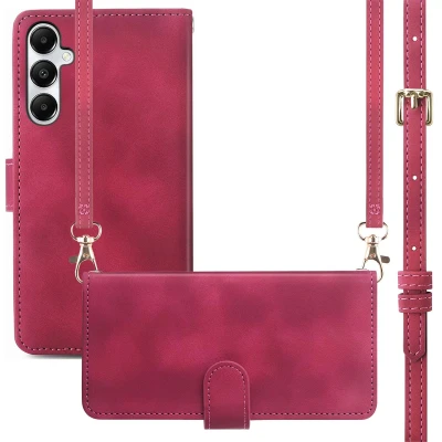 Afbeelding van Samsung Galaxy A17 (5G) Hoesje Kunstleder imoshion Koordhoesje/Bookcase Rood Telefoonhoesje
