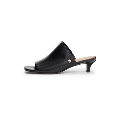 Afbeelding van Tommy Hilfiger Muiltjes met hak, Dames, Maat: 36, Black Leer