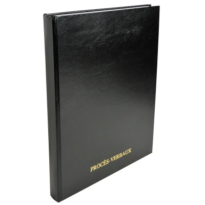Afbeelding van REGISTER 32X25CM VERSLAG/ NOTULEN ALGEMENE VERGADERING 100 BLAD ZWART