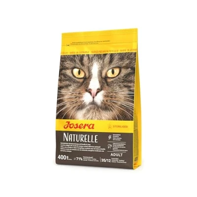 Afbeelding van JOSERA Naturelle (1 x 400 g) graanvrij kattenvoer met matig vetgehalte ideaal voor gesteriliseerde katten Super Premium droogvoer volwassen 1 stuk verpakt