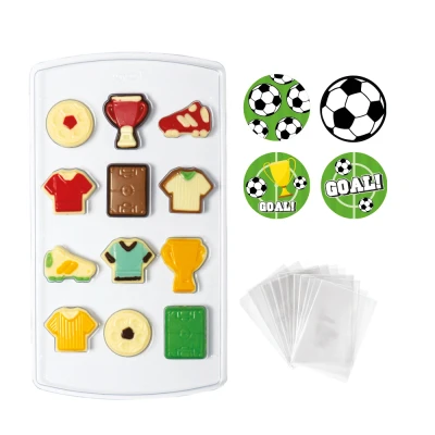 Afbeelding van Chocolademal Kit Voetbal (12) (Incl. zakjes en stickers)