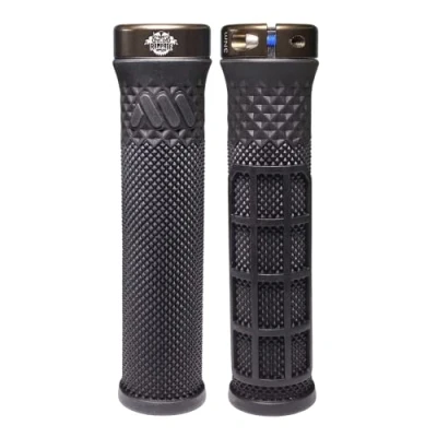 Afbeelding van All Mountain Style AMS Cero Handvatten Lock on dubbel patroon, dubbele dichtheid, handgrepen onder de 100 gram, Red Bull Rampage Zwart