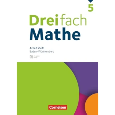 Afbeelding van Dreifach Mathe 5. Schuljahr. Baden Württemberg Arbeitsheft mit Medien und Lösungen: Inkl. Erklärvideos interaktiven Übungen
