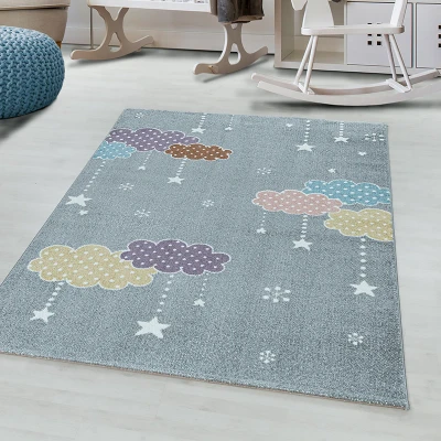 Afbeelding van Vloerkleed Kids Lucky Cloud 80x150cm Meerkleurig 123vloerkleed.nl is de online webshop voor vloerkleden en woonaccessoires.