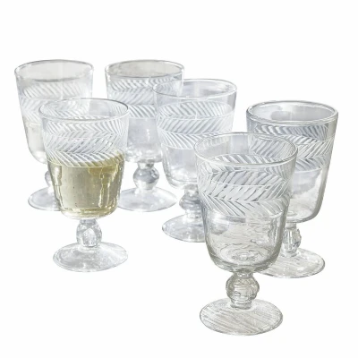 Afbeelding van LOBERON Glas set van 6 Eleonoire helder