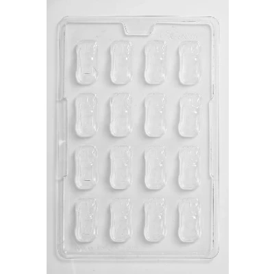 Afbeelding van Cacao CHOC361 Beetle Car Chocolade Mould 16 Holtes, PVC, 17 x 26 1,5 cm