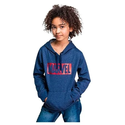 Afbeelding van Kinderhoodie Marvel Donkerblauw Maat 12 Jaar