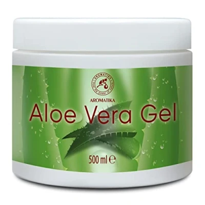 Afbeelding van Aloë Vera Gel 500ml Hydraterende Gezicht Haar en Lichaam Kalmerende Huidgel Verkoelende voor Alle Huidtypes Droge Huid Scheergel