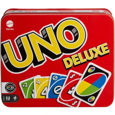 Afbeelding van Mattel Uno Deluxe In Opbergblik
