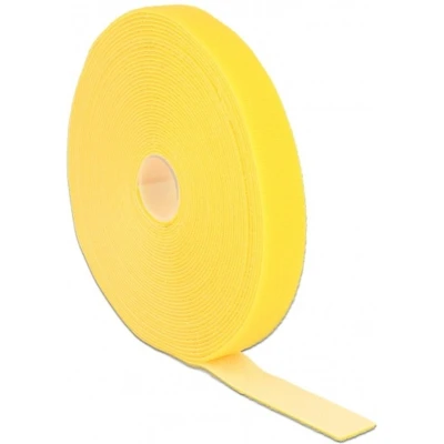 Afbeelding van Klittenband rol 20mm / geel (10 meter)