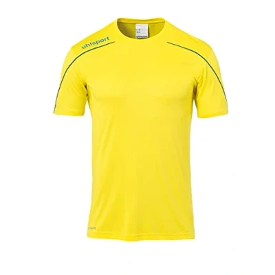 Afbeelding van Uhlsport Stream 22 Shirt Korte Mouw Heren Geel / Royal Maat: 3XL