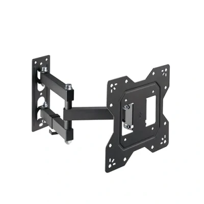 Afbeelding van conecto TV muurbeugel met scharnierarm, flexibel kantel en zwenkbare universele beugel, max. VESA 200x200 mm, voor 23 43 inch flat gebogen monitoren tot 30 kg, zwart