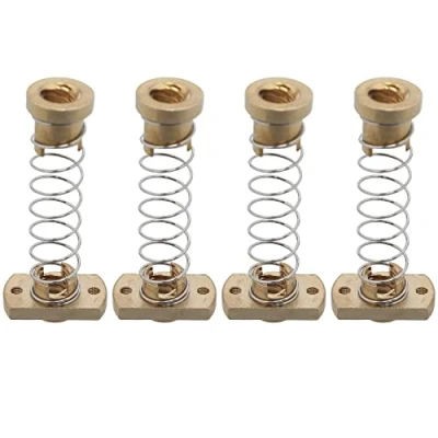 Afbeelding van 4 Pack CR10 Z Axis T8 Anti Backlash Lente Geladen Moer Eliminatie Gap Messing Moeren Acme Schroefdraad Rod Upgrade Kit voor Ender 3 s Pro 3D Printer