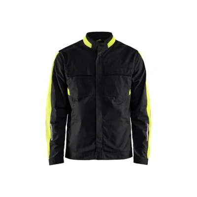 Afbeelding van Blaklader 444418329933XXL Stretch industriële jas, zwart/geel, maat XXL