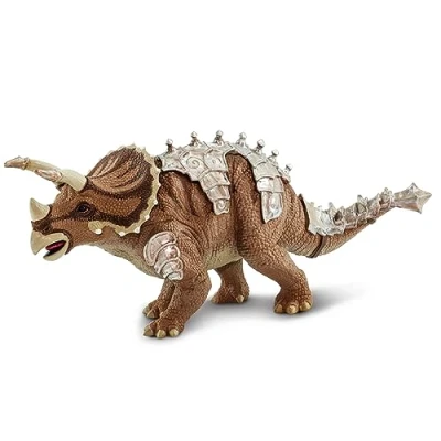 Afbeelding van Safari Dinosaurus Triceratops Junior 19,7 Cm Rubber Bruin