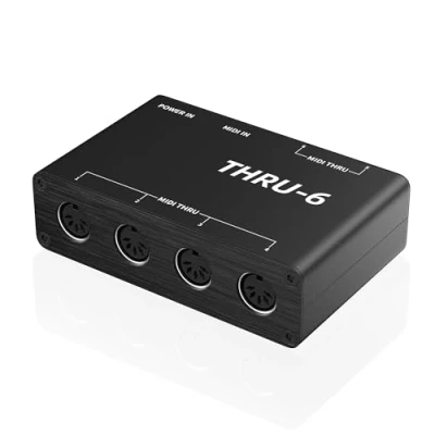Afbeelding van DigitalLife Thru 6 1 in/6 out MIDI Interface Box
