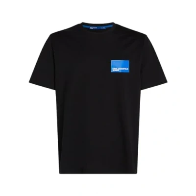 Afbeelding van Karl Lagerfeld Jeans Regular Short Sleeve LOGO Tshirt print, Heren, Maat: Small, Black