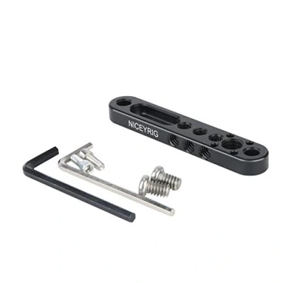 Afbeelding van NICEYRIG Multifunctionele Opzettende Plaat, Kaasbar met 1/4&quot; 3/8&quot; ARRI Draad voor Camera Kooi, Liliput 619AH 819AH FA1011 FA1013