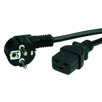Afbeelding van VALUE Netsnoer geaarde stekker IEC320 C19 16A, zwart, 3 m