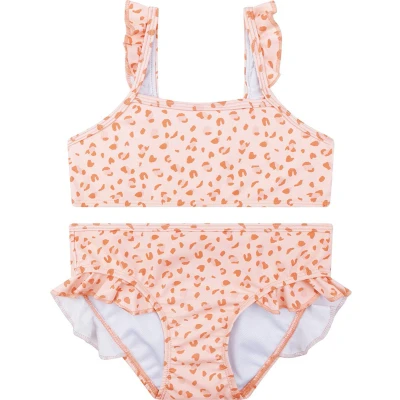 Afbeelding van Swim Essentials Bikini Meisjes Zwemkleding Old Pink Panterprint Maat 134/140