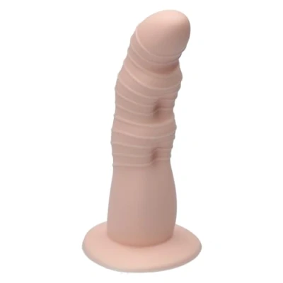 Afbeelding van Ylva &amp; Dite Rhea Siliconen Dildo met zuignap Made in Holland Pastel Oranje