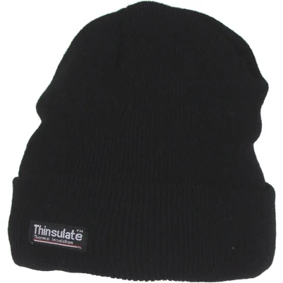 Afbeelding van Beanie muts zwart met thinsulate