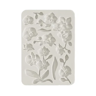Afbeelding van Stamperia Orchids and Cats Silicon Mould A5 (KACMA521)