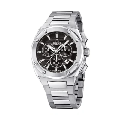 Afbeelding van Jaguar J805/D Horloge Acier staal zilverkleurig zwart 44,5 mm