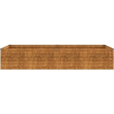 Afbeelding van vidaXL Plantenbak verhoogd 194x50x36 cm cortenstaal