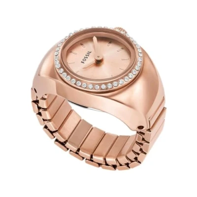 Afbeelding van Fossil Ring Rose goldcoloured, Dames, Maat: One Size, gold coloured