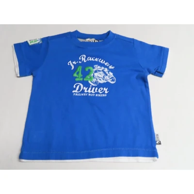 Afbeelding van T shirt Korte mouw Blauw , wit Moto Driver 3 jaar 98