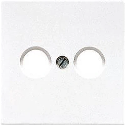 Afbeelding van Jung inzetplaat Cai/Coax antenne centraalplaat alpinwit LS990TVWW