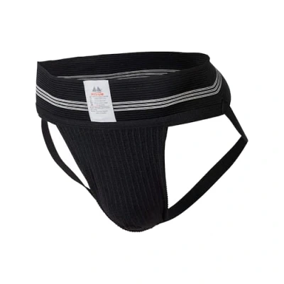 Afbeelding van Jockstrap herenstring zwart met 3 inch elastische zwarte boord maat XL