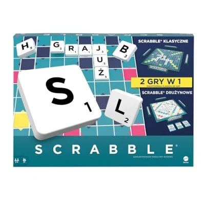 Afbeelding van Mattel Games Scrabble 2 in één, versie: Pools, HXM53