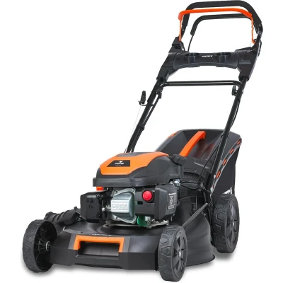 Afbeelding van FUXTEC Grasmaaier Benzine E Start 51cm 4 takt 170cc Zelfrijdend / Zelftrekkend Achterwielaandrijving Mulchfunctie Opvangbak 60L FX RM5170eS