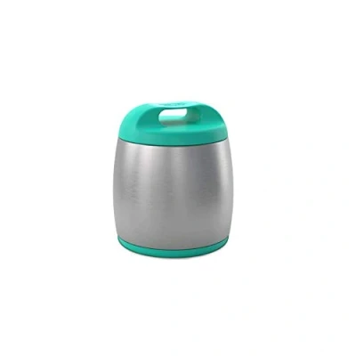 Afbeelding van Chicco Thermoskan voor baby&#039;s, thermobeker van roestvrij staal, levensmiddelen, warmhoudcontainer houdt de temperatuur tot 6 uur, 350 ml, blauw